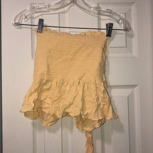 Pacsun gold crop top